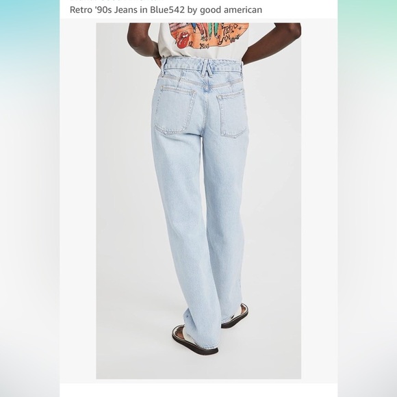 Good American NWT Good ‘90s Relaxed Women’s Jeans Sz 0 - Picture 2 of 9